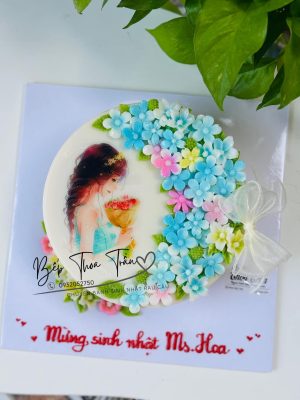Bánh hoa nhí cô gái 20cm