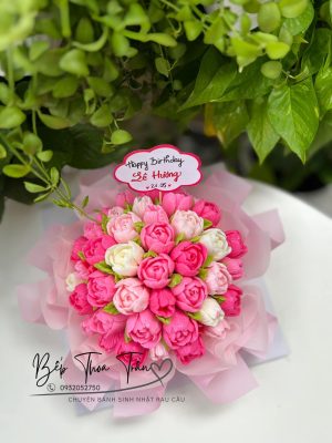 Bó hoa tulip cho nữ 16cm