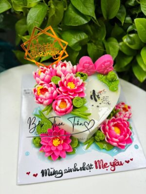 Bánh hoa sen tặng Mẹ 20cm