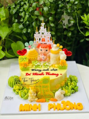Bánh thôi nôi bé gái 18cm
