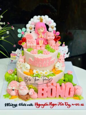 Bánh 2 tầng cho bé gái 750